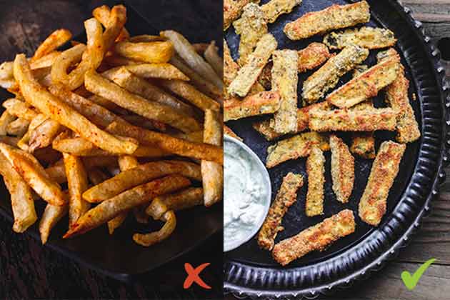 Replace French Fries with Eggplant