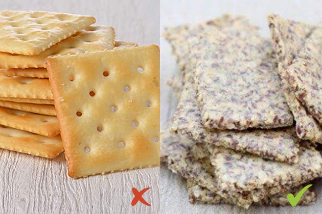 Replace Crackers with Flax Crackers