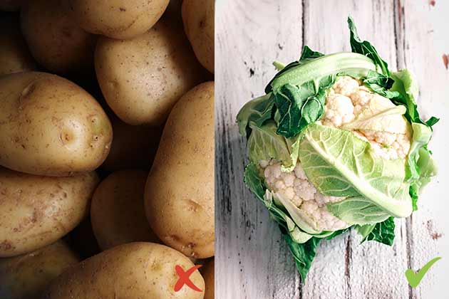 Replace Potatoes with Cauliflower