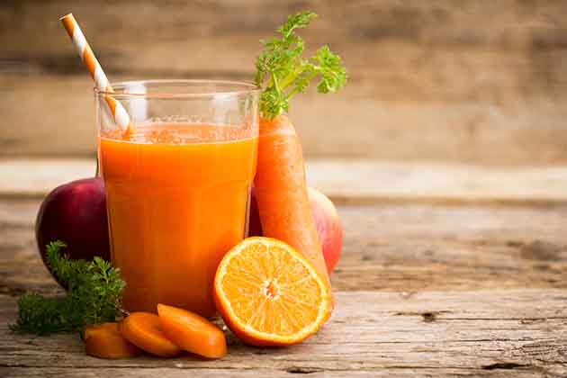 Apple, Carrot, and Orange Juice